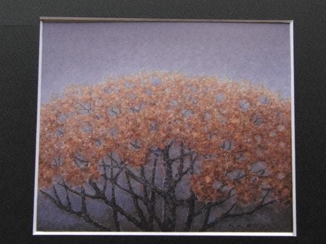 瀬尾一嘉、【鎌倉山桜】、希少な大判額装用画集より、美品、日本人画家、新品額装付