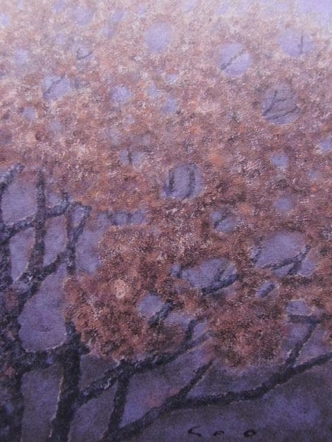 瀬尾一嘉、【鎌倉山桜】、希少な大判額装用画集より、美品、日本人画家、新品額装付