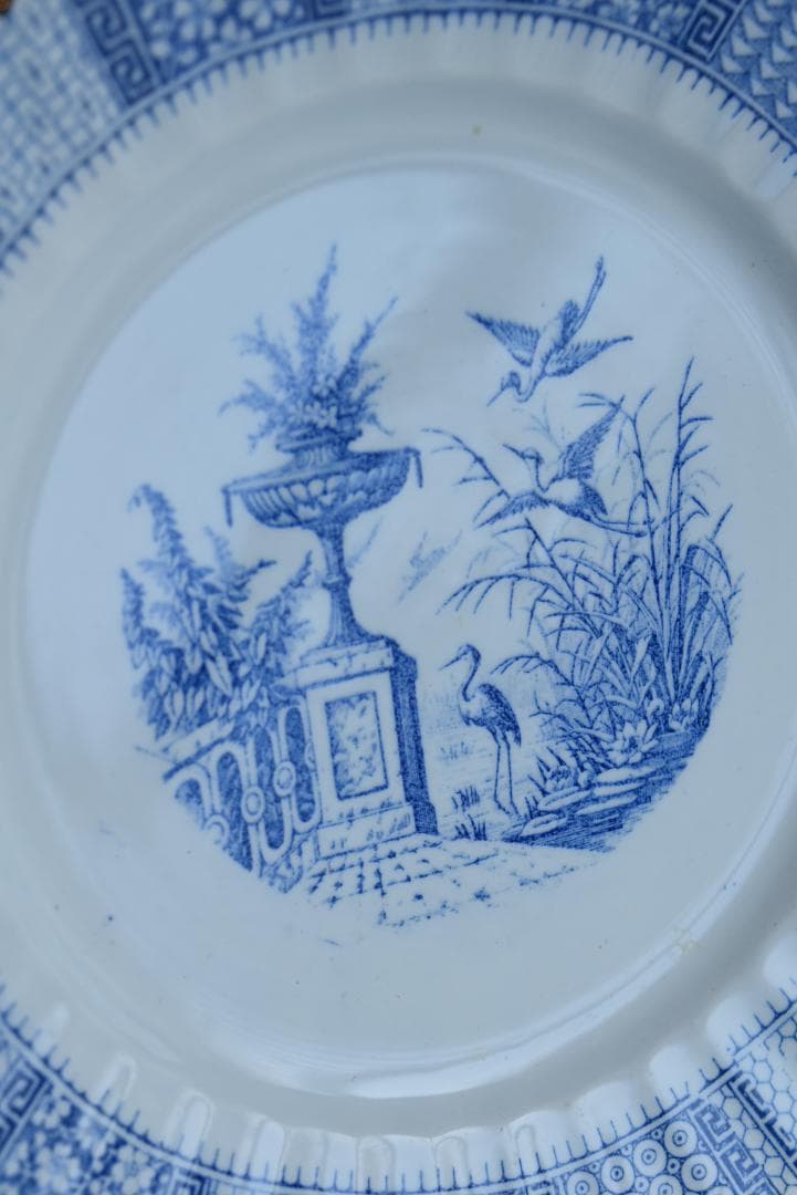 2枚組　美品　リュネビル　DENTELLE（レース）皿　フランスアンティーク