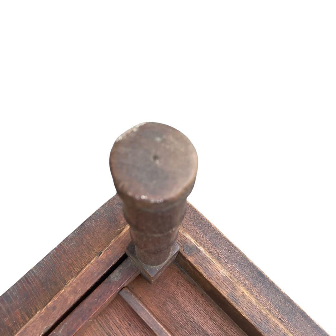 昭和レトロ 折りたたみ 竹脚ローテーブル 古家具 ビンテージ 座卓 古道具