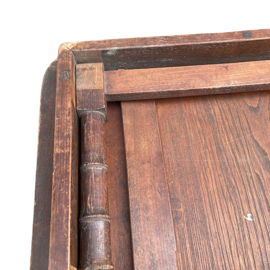 昭和レトロ 折りたたみ 竹脚ローテーブル 古家具 ビンテージ 座卓 古道具