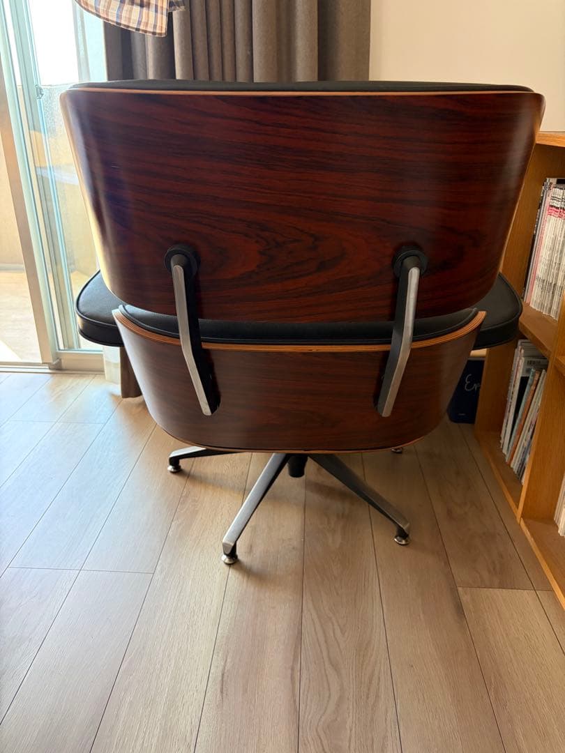 北欧レトロ イームズ リプロダクト ラウンジチェア アームチェア オットマン付き