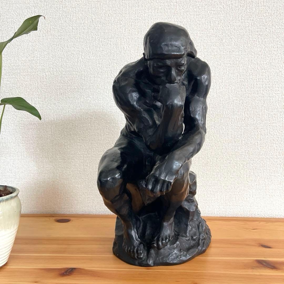 ロダン　考える人　思索する男性像　レプリカ　置物