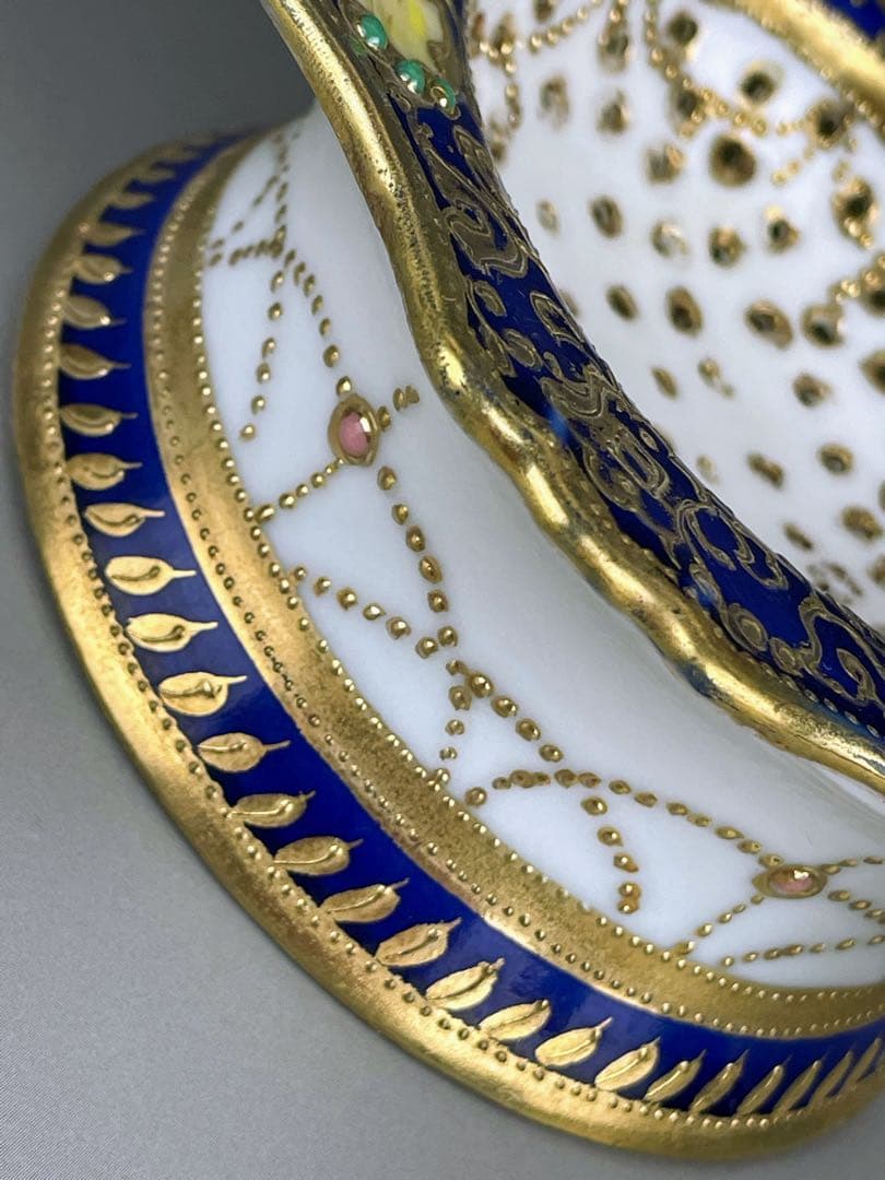 【美品】オールドノリタケ ティーストレーナー 茶漉し ジュエル ジュール スワン