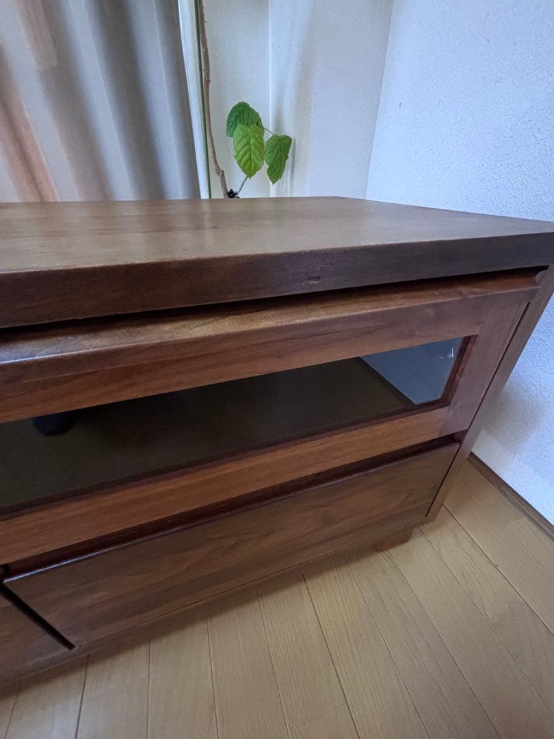 大川家具　天然木　ウォールナット　テレビボード　日本製　200cm ローボード