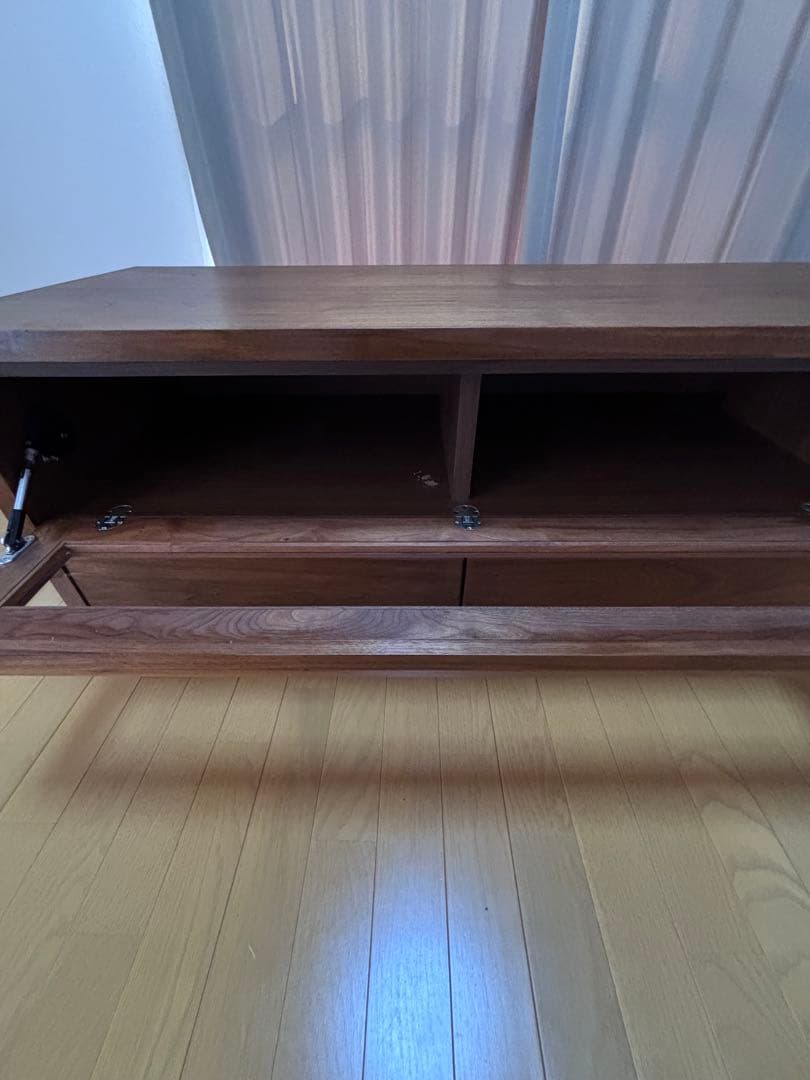 大川家具　天然木　ウォールナット　テレビボード　日本製　200cm ローボード