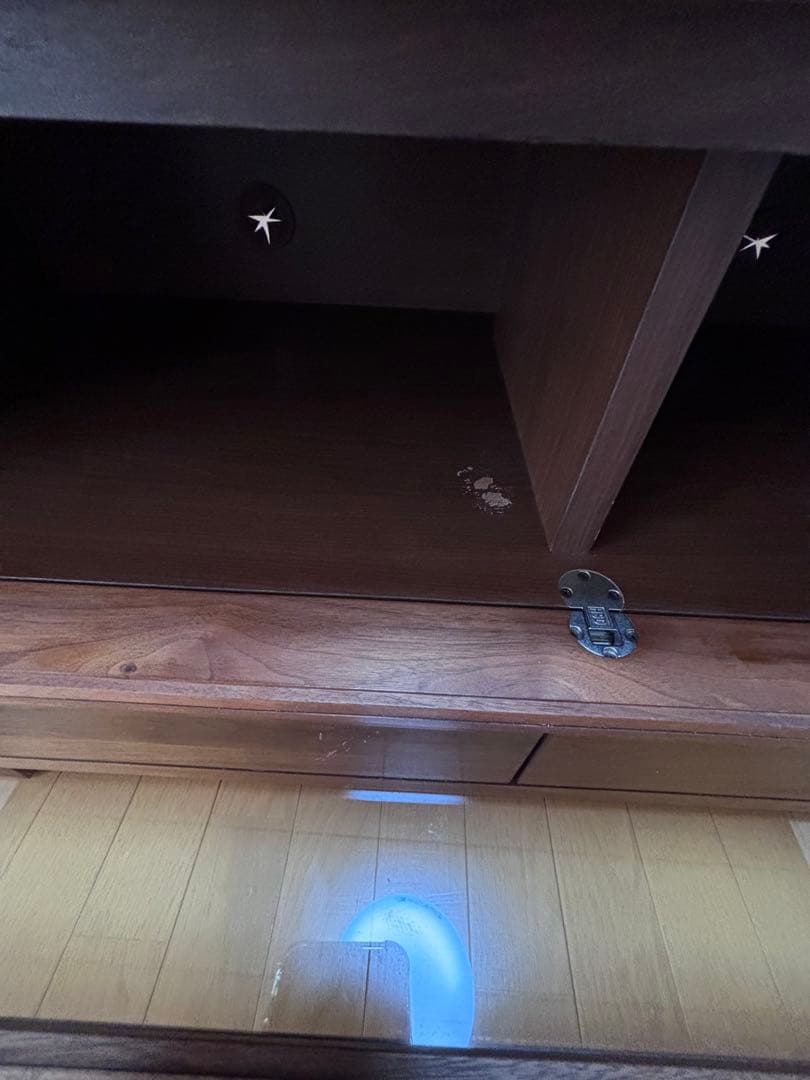 大川家具　天然木　ウォールナット　テレビボード　日本製　200cm ローボード