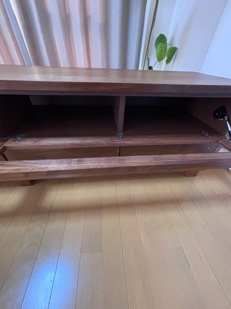 大川家具　天然木　ウォールナット　テレビボード　日本製　200cm ローボード