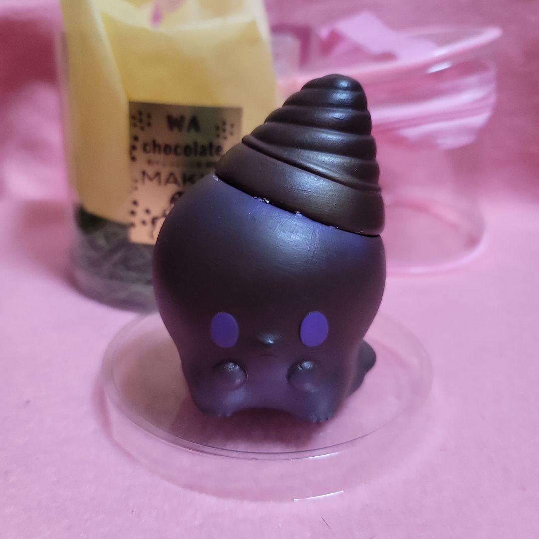 怪獣アイシー　和チョコレート味　蒔絵　カスタム　ソフビ　フィギュア　せりのりか