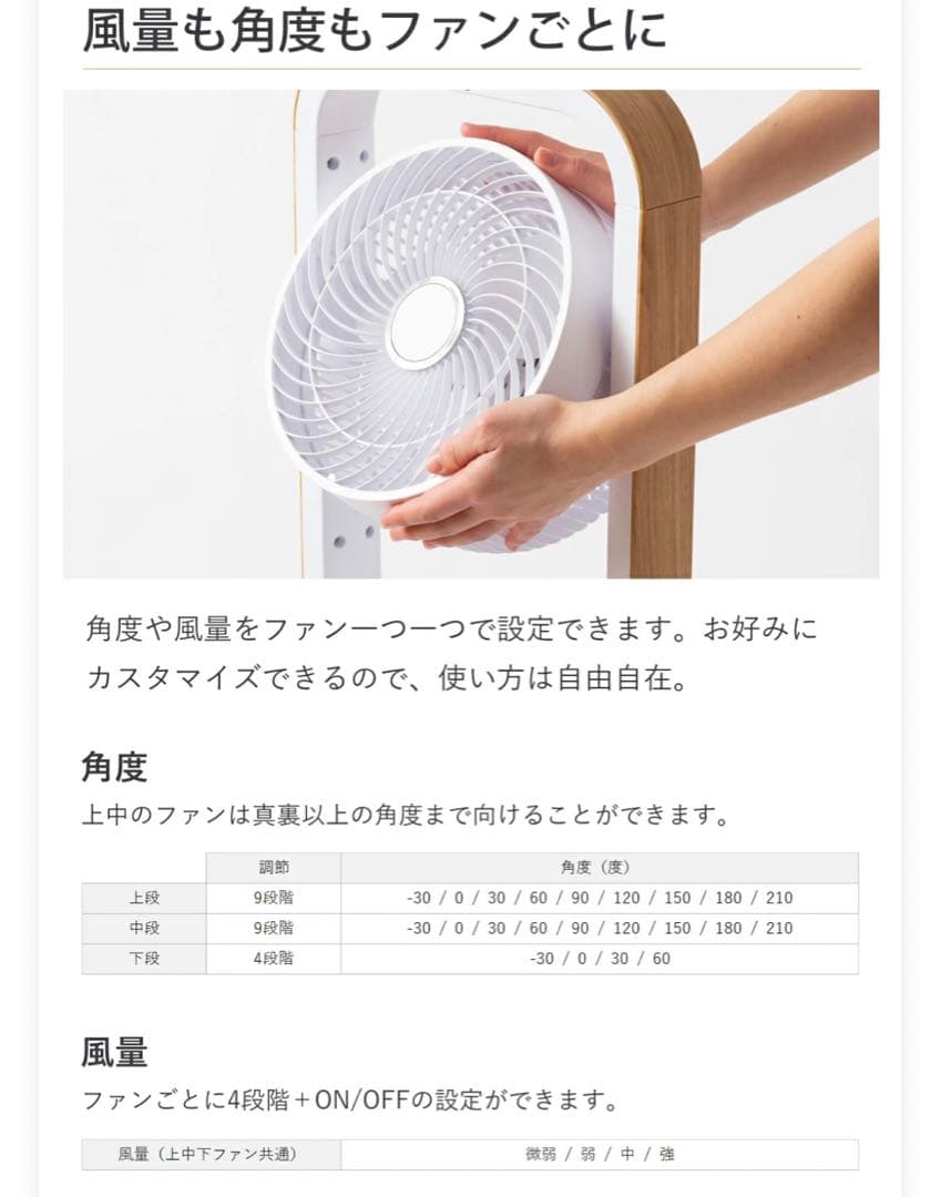 三連　扇風機　サーキュレーター