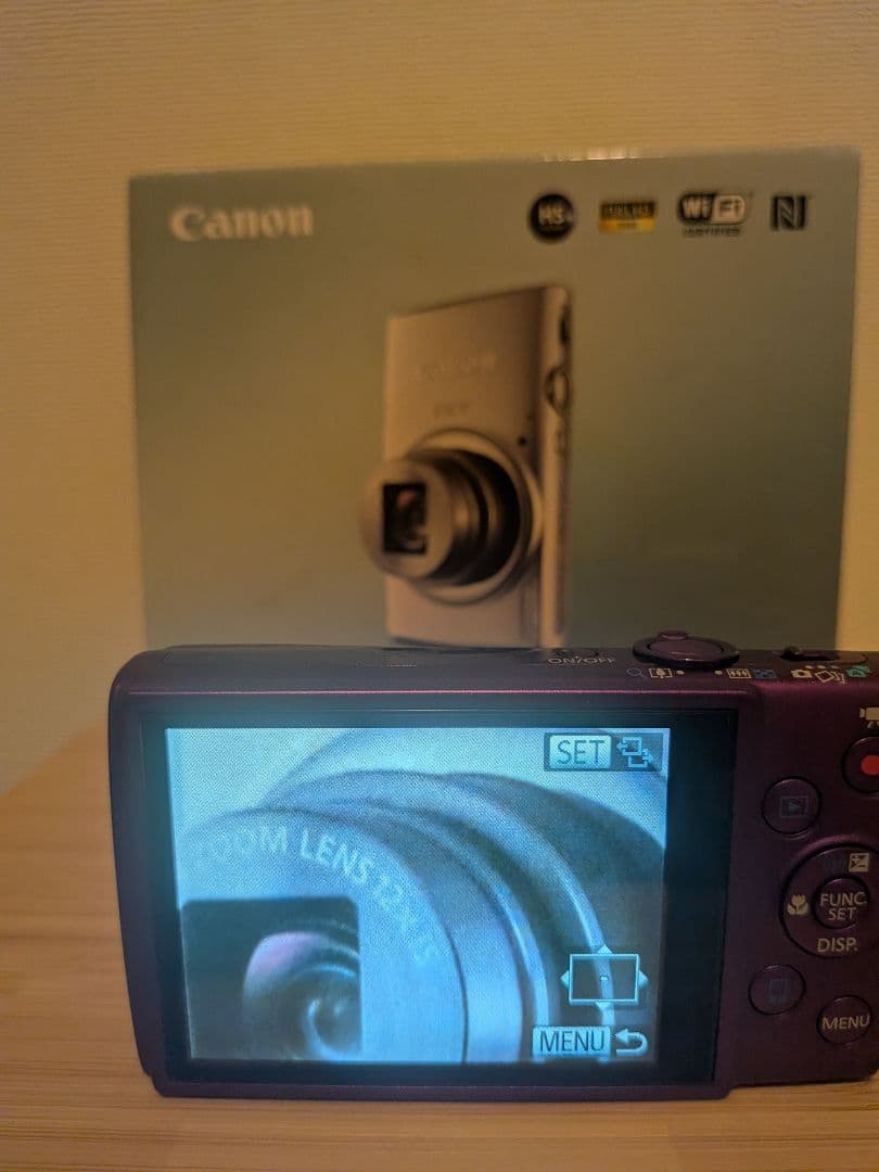 【美品】Canonコンパクトカメラ IXY 630 パープル　付属品・ケース付き