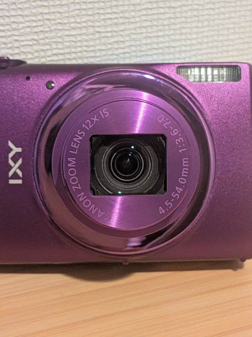【美品】Canonコンパクトカメラ IXY 630 パープル　付属品・ケース付き