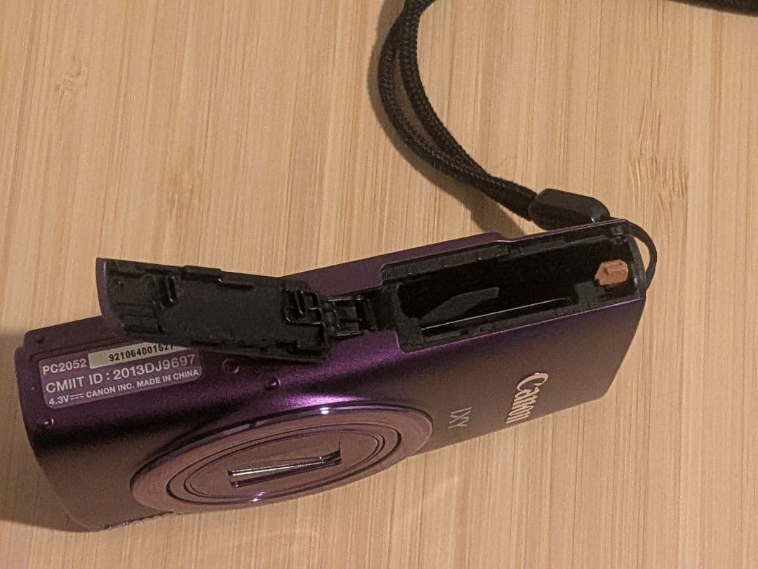 【美品】Canonコンパクトカメラ IXY 630 パープル　付属品・ケース付き