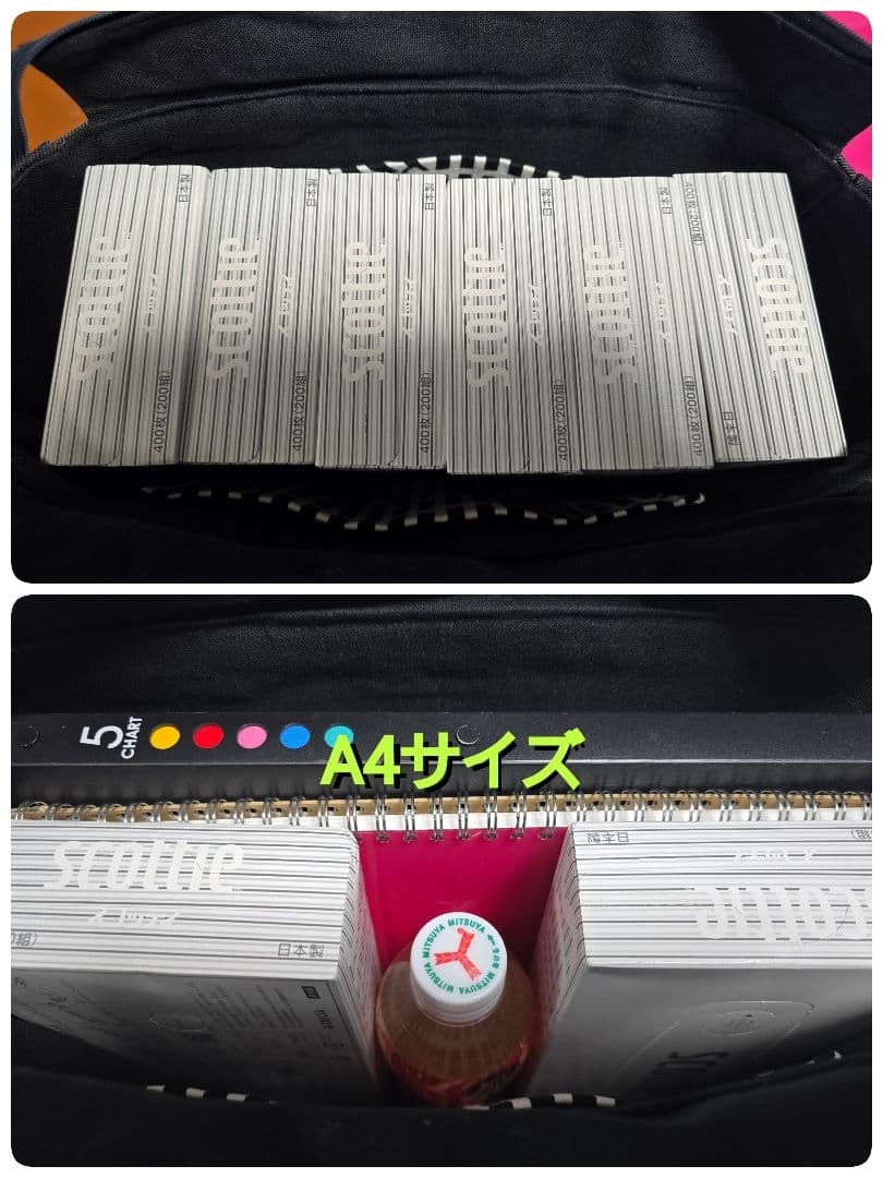 デニムリメイク バッグ 大きめ 上部ファスナー