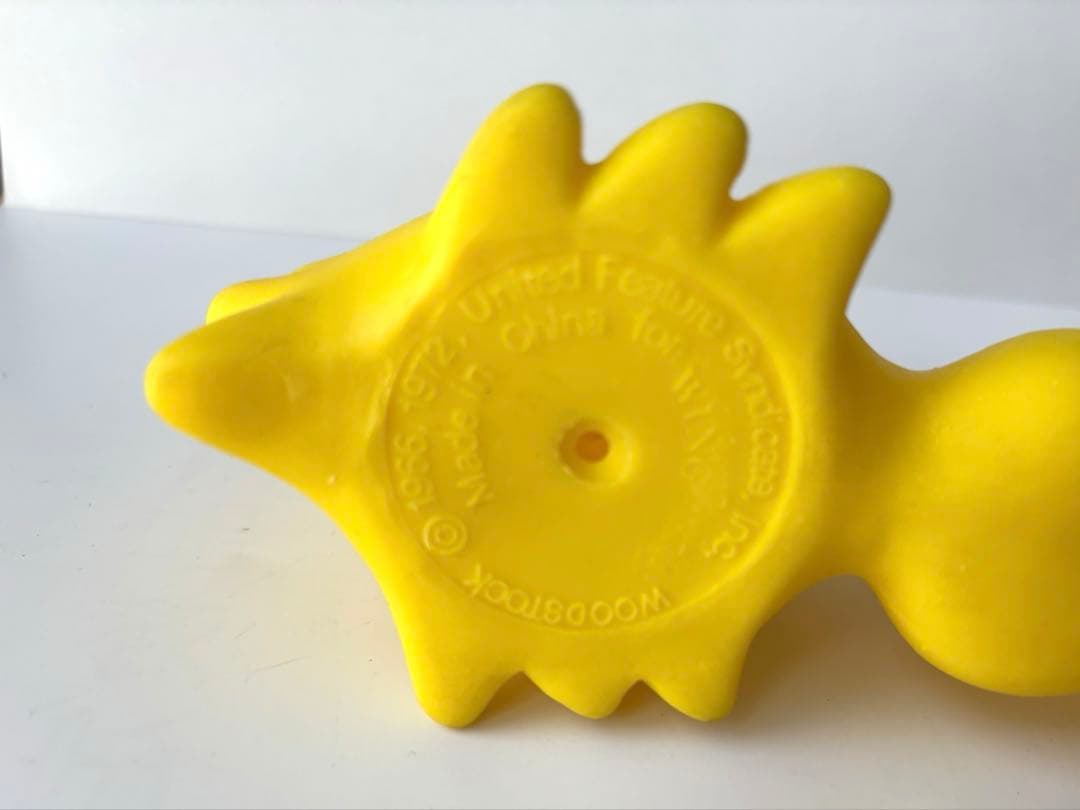 【超希少・当時物】スヌーピー＆ウッドストック 寝そべりソフビ ウインク製 レア