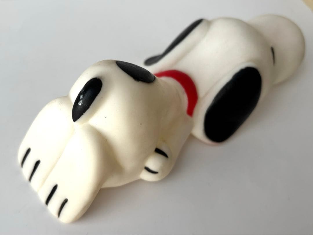 【超希少・当時物】スヌーピー＆ウッドストック 寝そべりソフビ ウインク製 レア