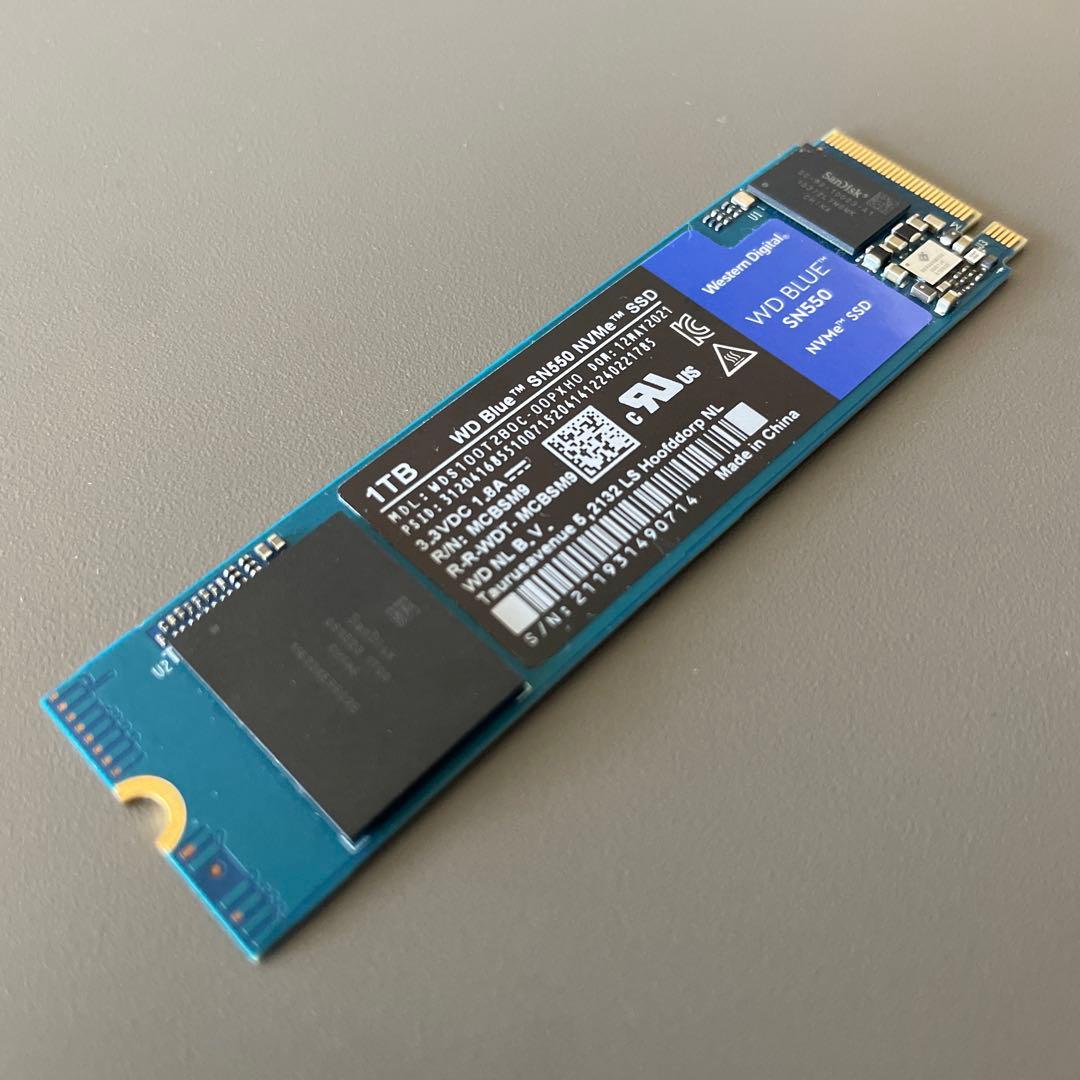 未使用★内蔵SSD 1TB WD Blue SN550 NVMe
