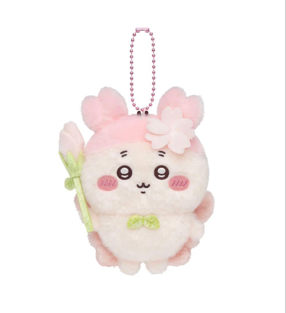 ちいかわ　さくらのようせいマスコット　店員さんなマスコット　ハチワレ　うさぎ