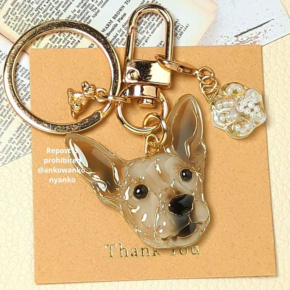 ミニピン　愛犬 ankoわんこシリーズ　キーホルダー　犬　dog