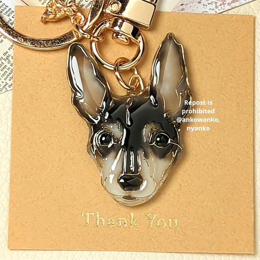 ミニピン　愛犬 ankoわんこシリーズ　キーホルダー　犬　dog
