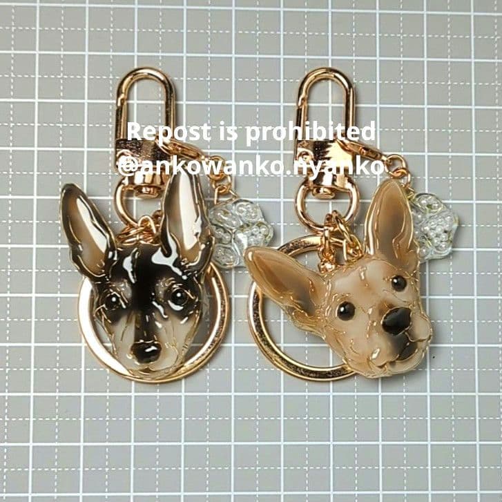 ミニピン　愛犬 ankoわんこシリーズ　キーホルダー　犬　dog