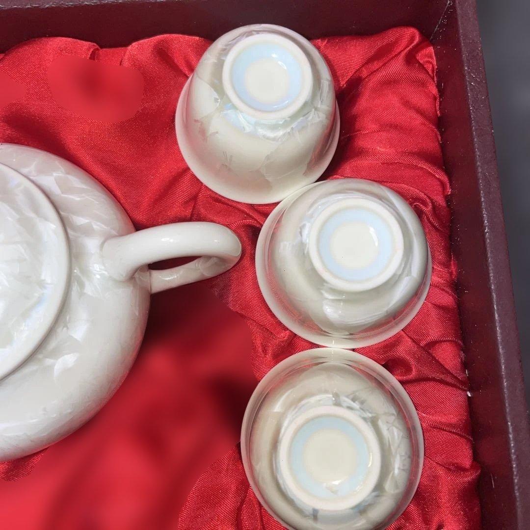 台湾 旺聲窯　結晶釉 茶器セット（箱付き）　アンティーク茶器　レア
