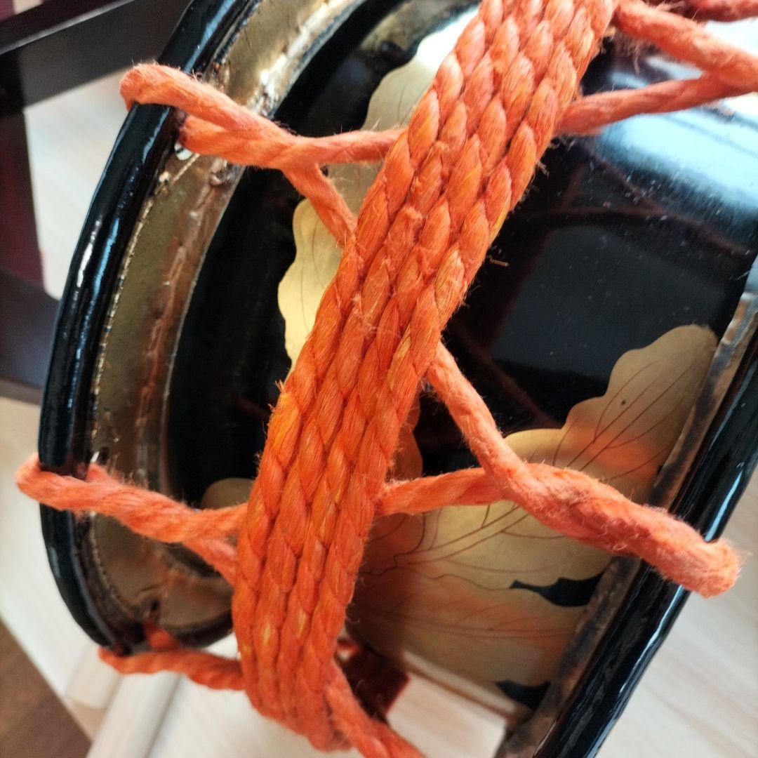 （ふわふわ様ご依頼商品です）良品　締太鼓　附締太鼓　和太鼓本体-バチ付き　中古品