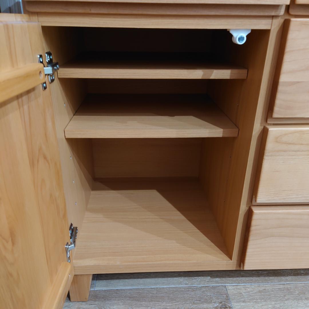 チェスト キャビネット リビングボード 5引き出し アルダー 幅80 無垢