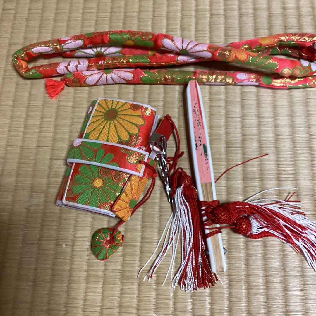 七五三小柄7歳フルセット　帯幅14、5センチ　草履21センチ