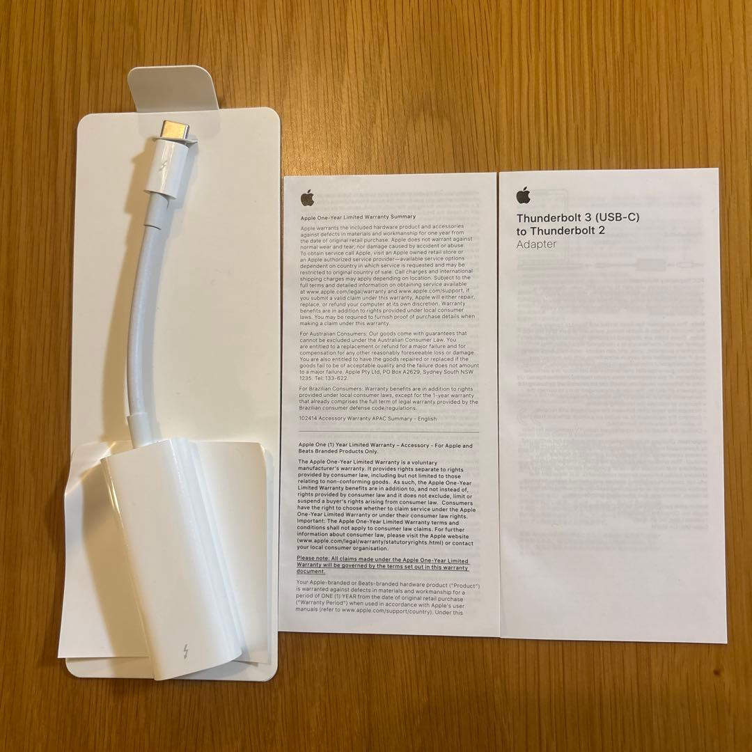 【純正箱あり】Apple USB-C to Thunderbolt2変換ケーブル