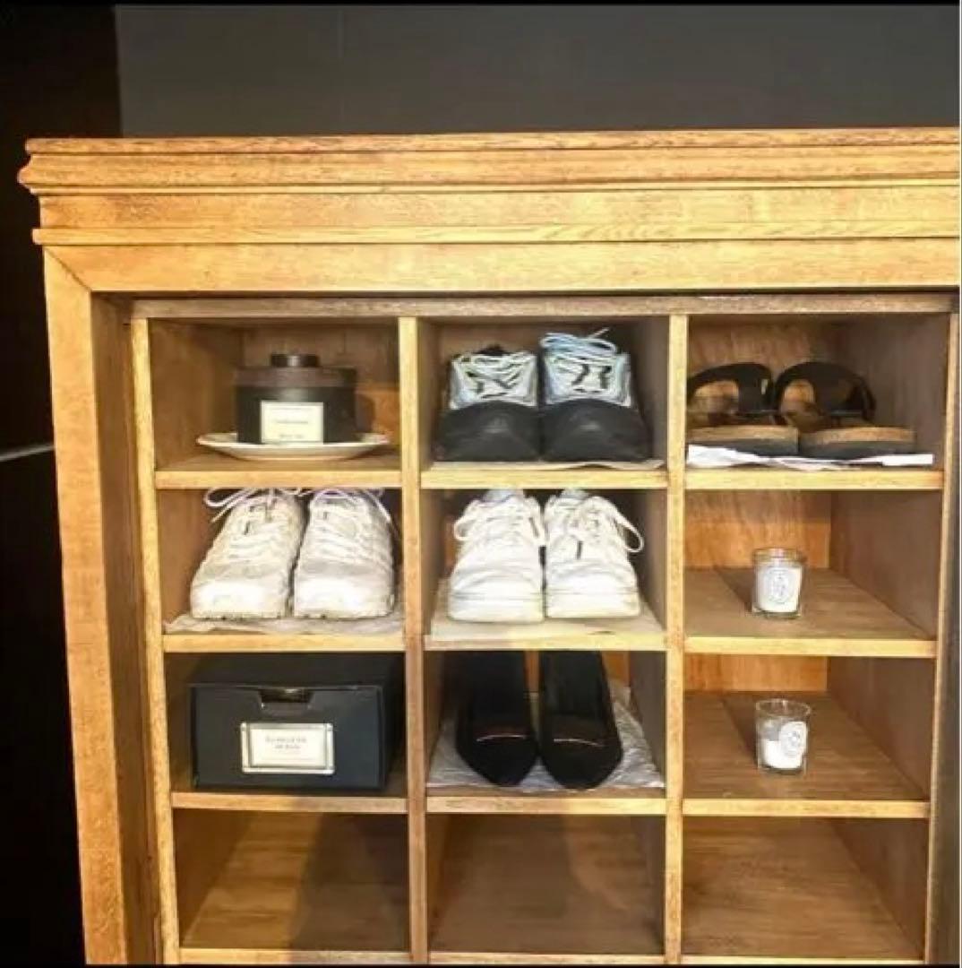 hana＊水屋箪笥　稀少　ガラス扉　収納棚　アンティーク　古家具