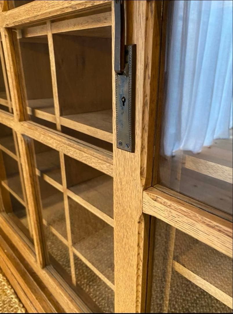 hana＊水屋箪笥　稀少　ガラス扉　収納棚　アンティーク　古家具