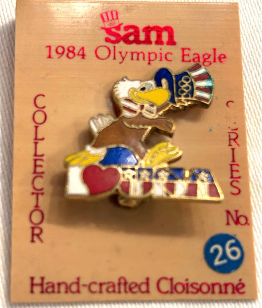 オリンピックOlympic ピンバッジ　1984ロサンゼルス　ミラノコルティナ
