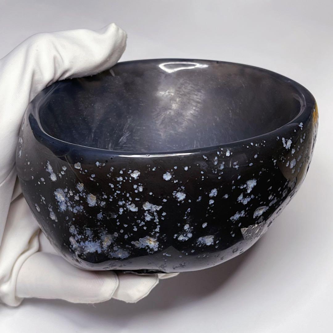 ★天然石★アゲート瑪瑙（メノウ ）ボウル♡コップ♡高透明度♡置物パワーストーン