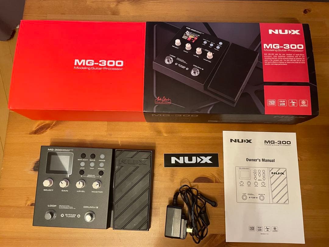 NUX MG-300 マルチエフェクター 美品 箱・電源・説明書付 動作確認済み