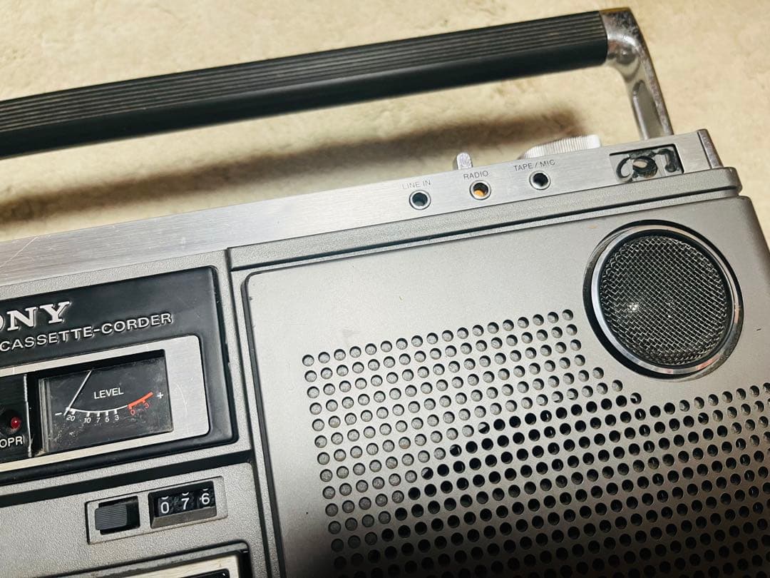 昭和レトロ　SONY FM/AM ステレオカセットコーダー　ラジカセ