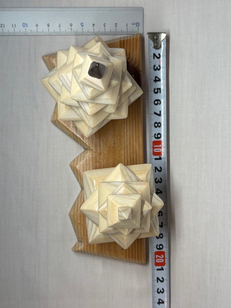 木製ツリー型オブジェ 2個セット