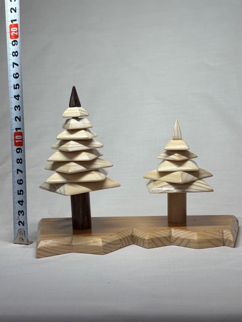 木製ツリー型オブジェ 2個セット