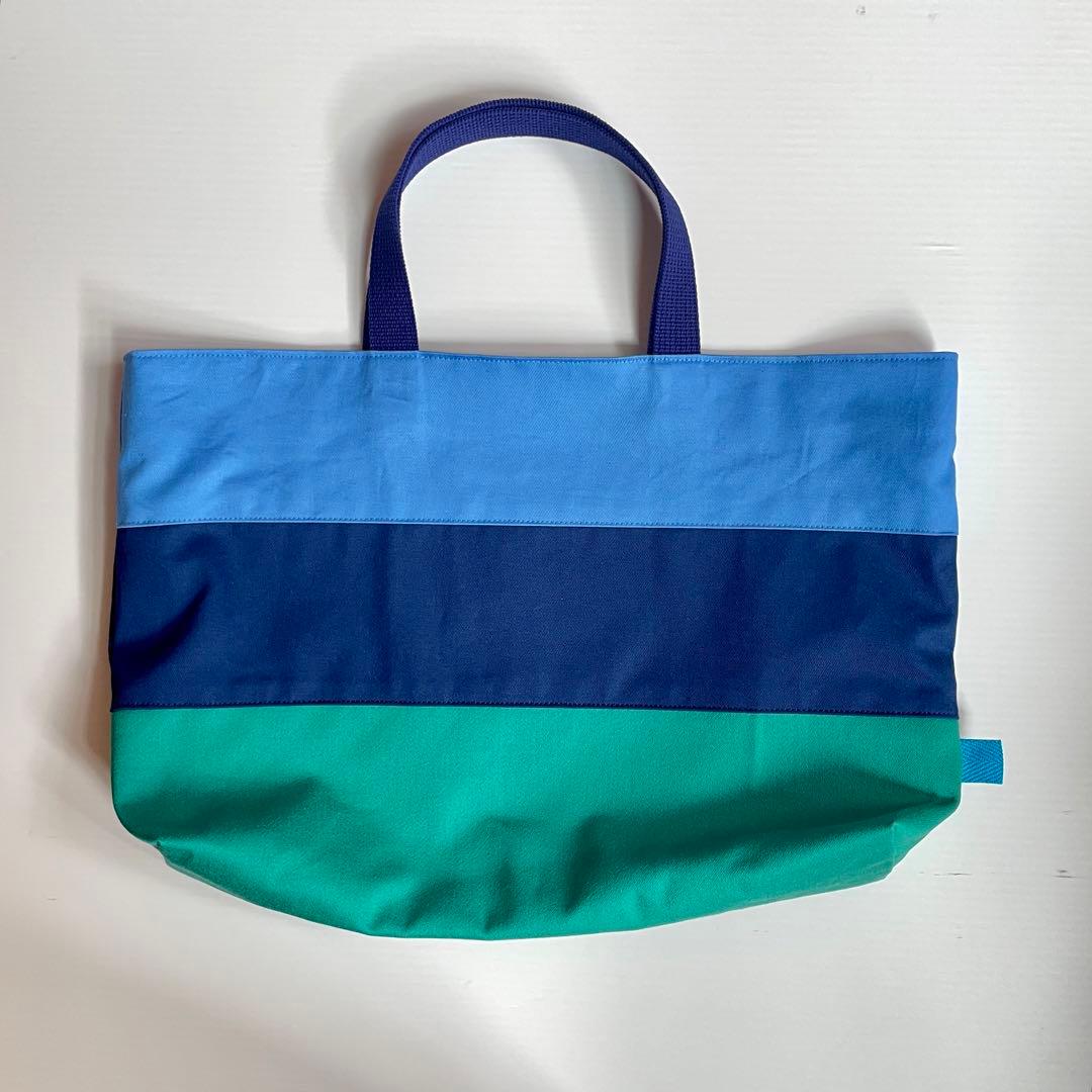 《Roy♡様》シンプルボーダーGR ●手提げ袋レッスンバッグ