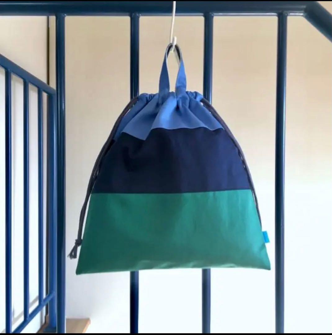 《Roy♡様》シンプルボーダーGR ●手提げ袋レッスンバッグ