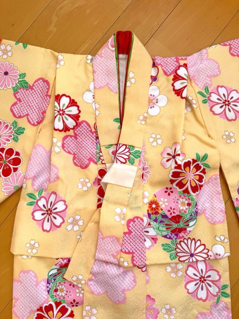 七五三女の子被布セット　花うさぎ　値下げ交渉可