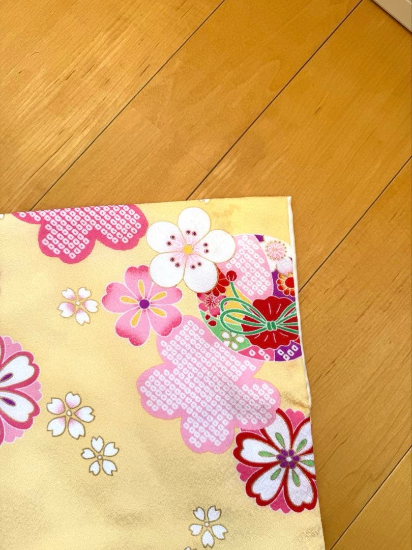 七五三女の子被布セット　花うさぎ　値下げ交渉可