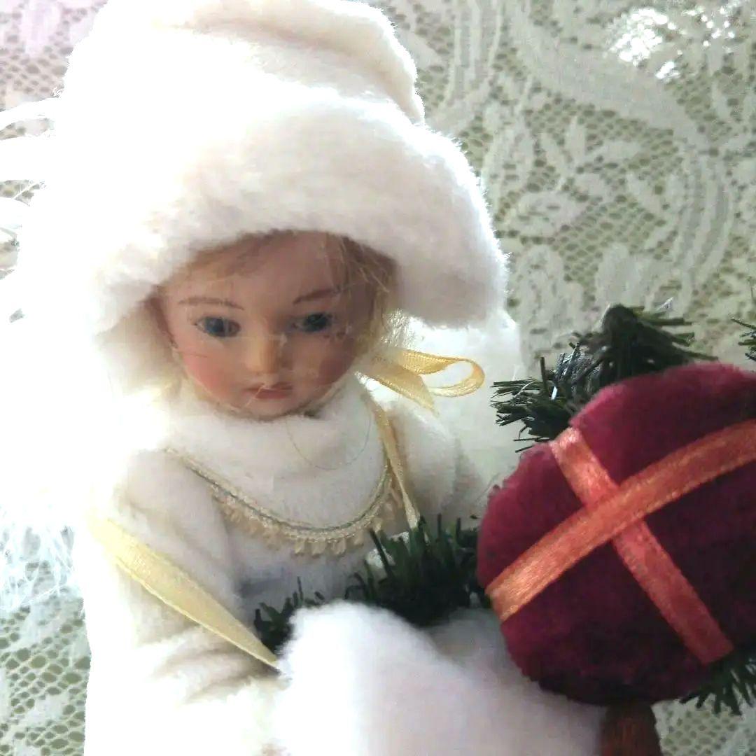 クリストキント　クリスマス　 天使と鹿 ビスクドール