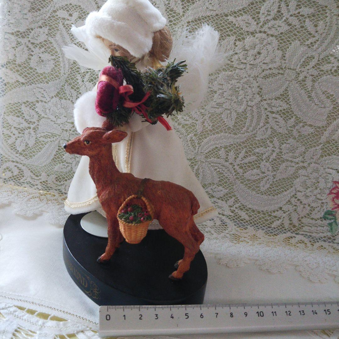 クリストキント　クリスマス　 天使と鹿 ビスクドール