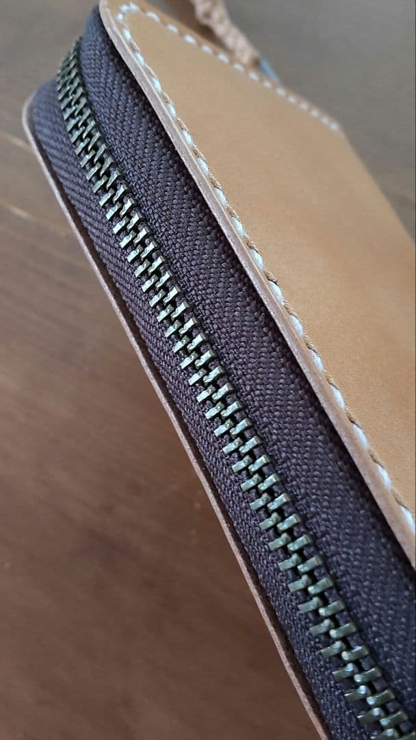 ラウンドウォレットミニ　栃木サドルレザー　総手縫いハンドメイド　(29)