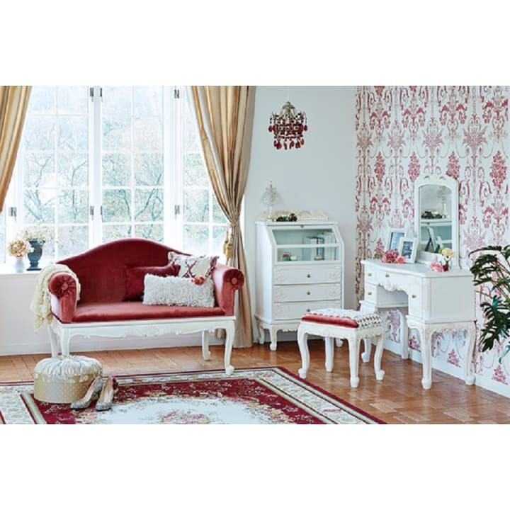 姫系　猫足　エレガントな彫刻のコンソールテーブル