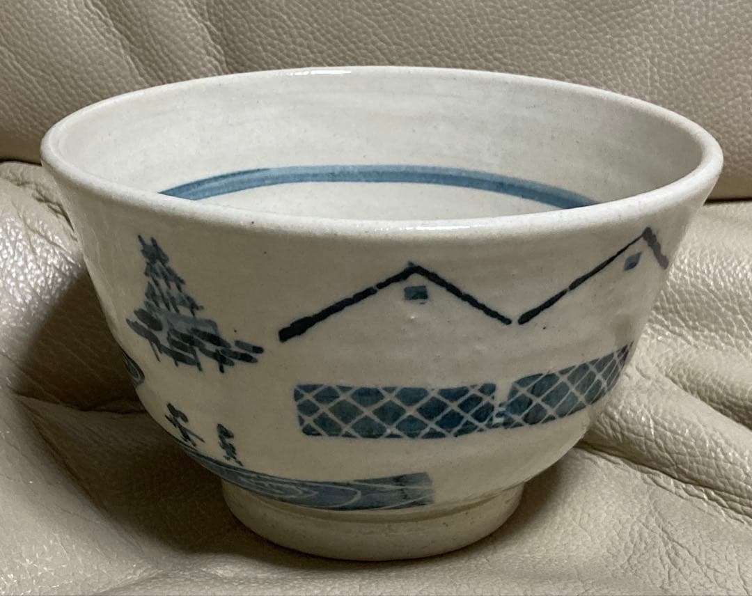 新品未使用　京焼　清水焼　東五六　ご飯茶碗　お茶漬け　刻印　風