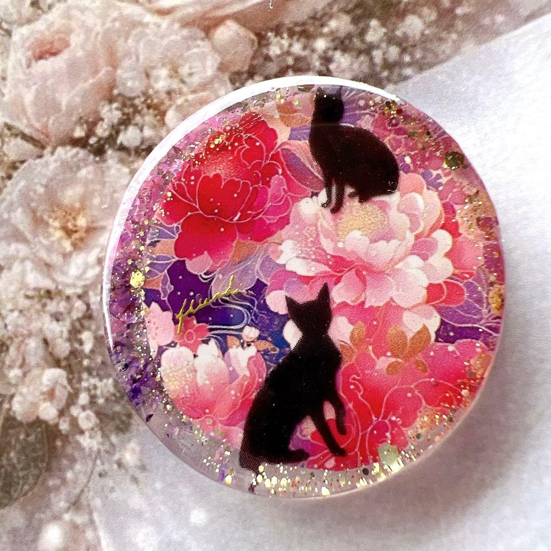 レジン ヘアゴム 猫 No.956