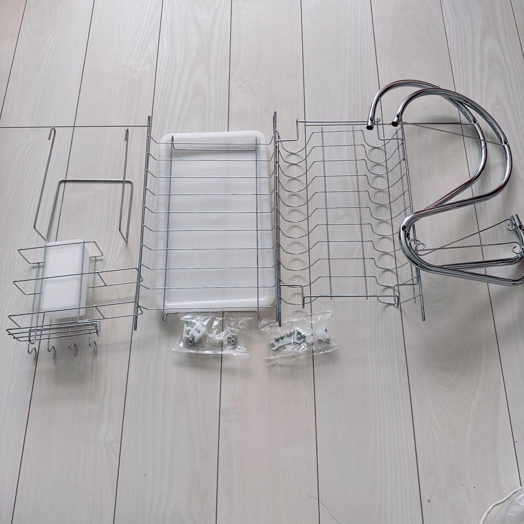 ＊ステンレススチール 食器スタンド 取り付け用ネジ付き