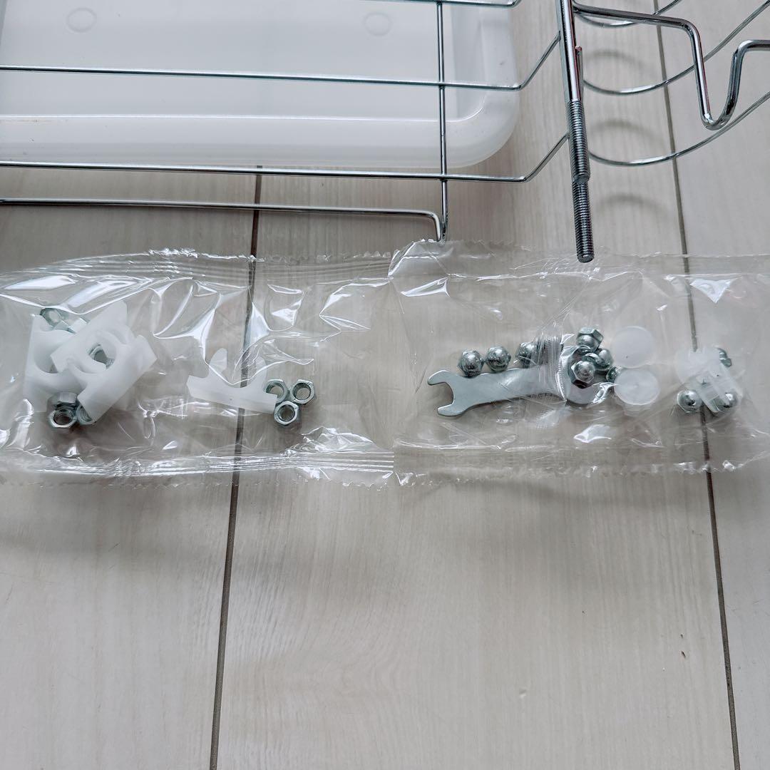 ＊ステンレススチール 食器スタンド 取り付け用ネジ付き